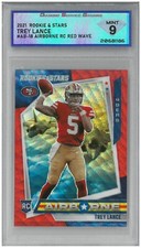 2021 Rookies & Stars TREY LANCE #AB-18 Airborne Red Wave RC 💎 DSG 9 Mint