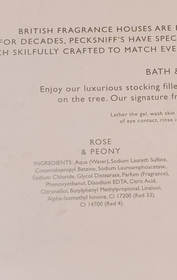 Pecksniff's England adorno de Navidad gel de ducha 3 piezas juego de regalo 3 x 4,1 oz NUEVO Foto 4 de 4