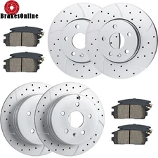 Front and Rear Brake Rotors Pads Kit for GMC Terrain Equinox 2010-2017 Brakes