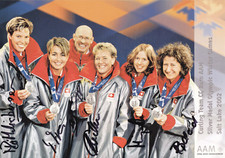 Autograf - Curling Team Szwajcaria - Olimpia Srebro 2002