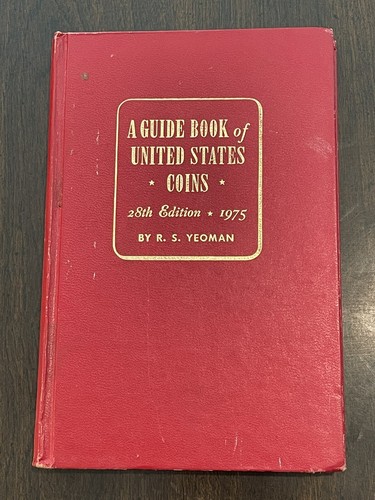 1975 GUIDE BOOK UNITED STATES COINS 28th EDITION "REDBOOK" R. S. YEOMAN Red Book