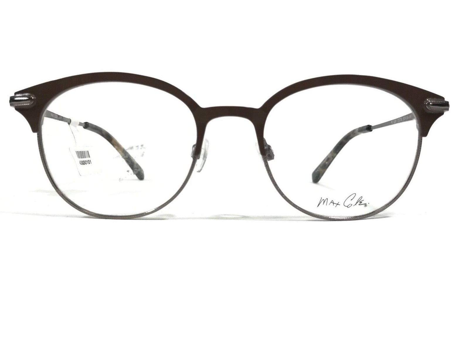 Оправа для очков Max Cole MC1518 COL 10 Коричневая круглая с полной оправой 50-19-145