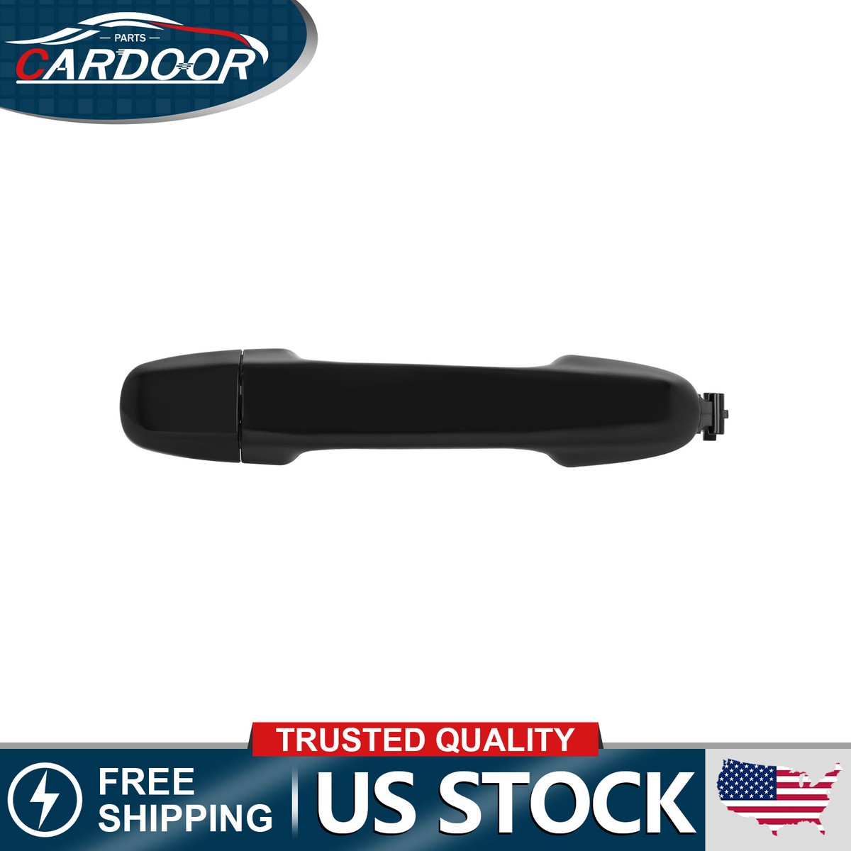 Driver Side Outside Door Handle - Front Left For 2012-2017 Toyota Camry, Black
