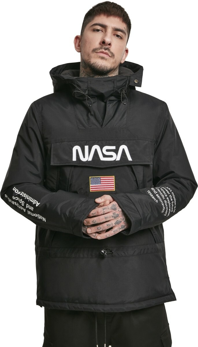 Ветровка Mister Tee Jacke NASA черная
