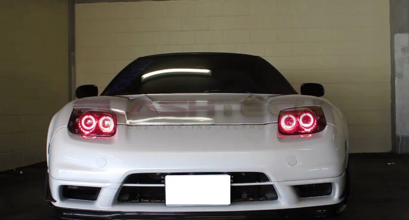 Red Angel Eye LED Headlight Halo Ring kit for 2002-2005 Acura NSX Headlights