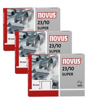 Novus Heftklammern Tackerklammern 23/10 Super Klammern Verzinkt 3000 StüCk