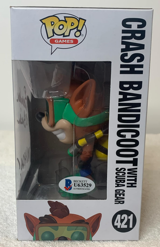 Funko POP! CRASH BANDICOOT WITH SCUBA GEAR #421 Signed BRENDAN O'BRIEN - Bild 2 von 8