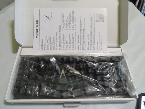 X-Bows Lite Mechanical Ergonomic Keyboard - w/ Key Tool) NEW OPEN BOX - 第 4/7 張圖片