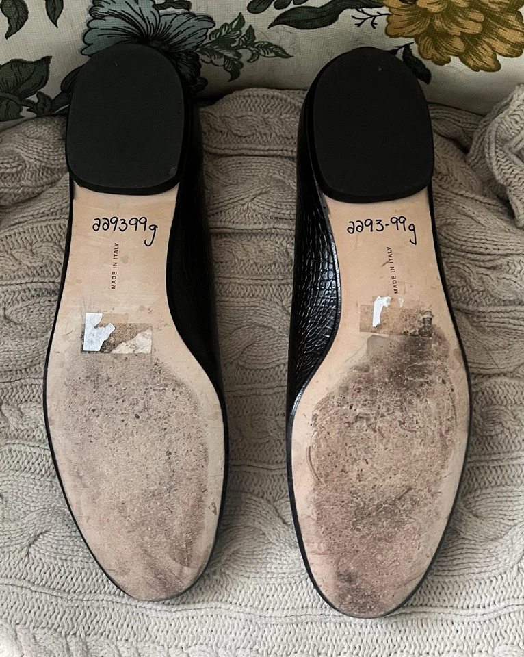 Salvatore Ferragamo Boutique Espresso Cocodrilo Cuero Repujado Pisos 7 B Italia Foto 4 de 4