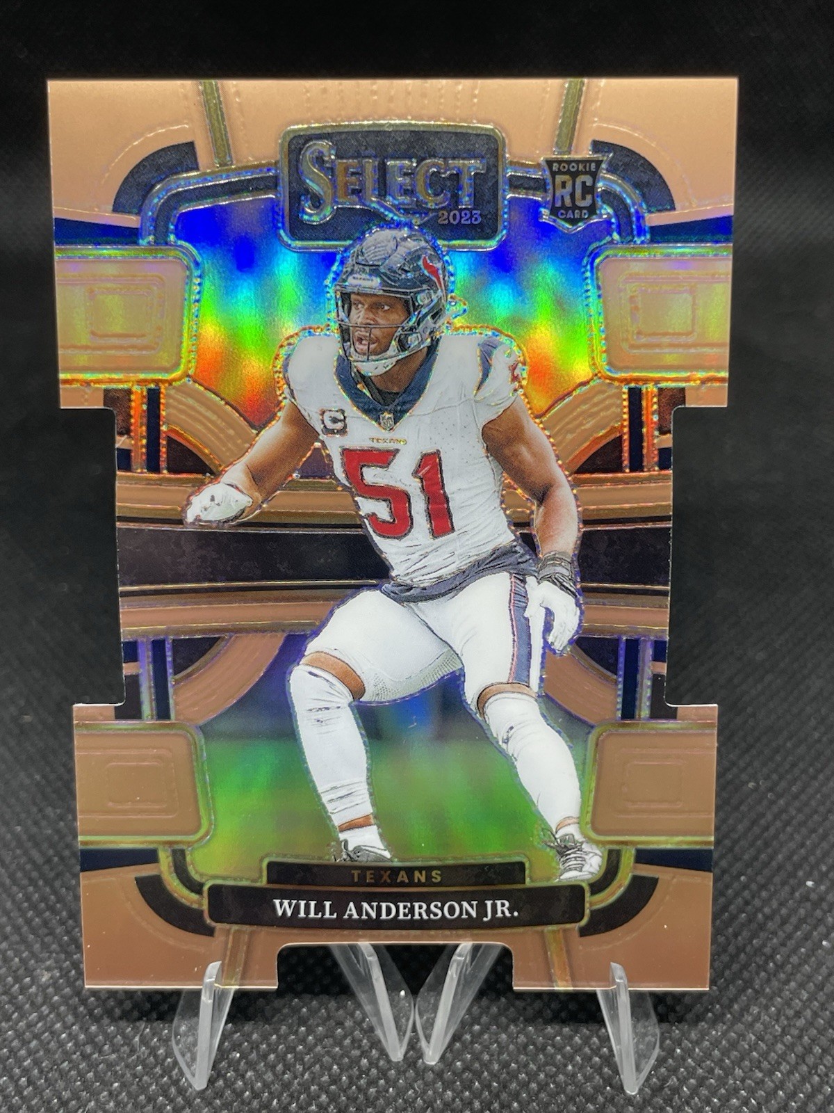 2023 Panini Select - Concourse Copper Prizm Die-Cut #40 Will Anderson /299 (RC)