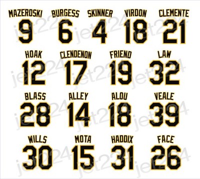 Pittsburgh Pirates STICKER DECAL 1960's stars Mazeroski Clemente Face Alou Wills