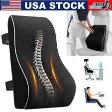 Memory Foam Lumbar Support Cushion For Home Office Car Seat Back Chair Pillow Us Memory Foam Lumbar Support Cushion For Home Office Car Seat Back Chair Pillow Us