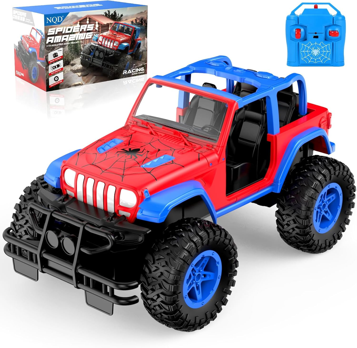 Spider Remote Control Car for Kids, RC Car for Boys, 2.4Ghz off Road RC Trucks, 
