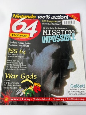 Nintendo 64 N64 Power Magazin 08/1997 Mission Impossible Quake Resident Evil