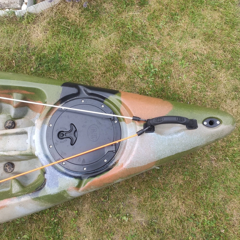 Kajak neuwertig - Angleraufsitzboot inkl Rutenhalter -ANGLERBOOT, Tarnfarbe - Bild 2 von 4