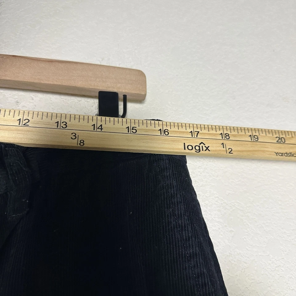 Haggar Corduroy Dress Chino Pant Men 36x31 Black Prep Formal Straight Fit Baggy - Image 4 of 4