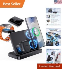 Wireless Charger for Samsung 3 in 1 Wireless Charging Station for Galaxy S2...