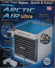 Arctic Air-Ultra Evaporative Cooler Ontel Arctic Air Portable Fan -White AC