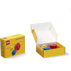 Room Copenhagen, LEGO Wall Hanger Set - Decorative Playroom Utility Hooks - Yell