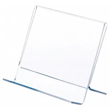 Plymor Clear Acrylic Single CD Case Display Easel, 6" W x 3" D x 4.5" H