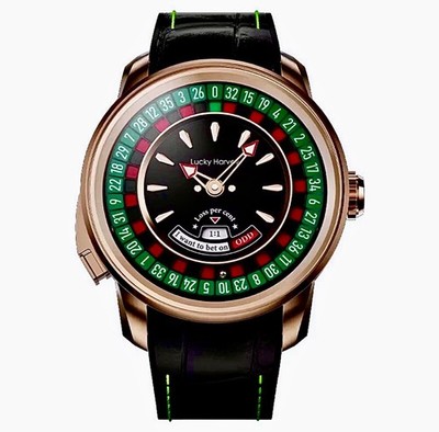 Lucky Harvey Men's European Roulette Watch Automatic, Casino LIMITED EDITION  