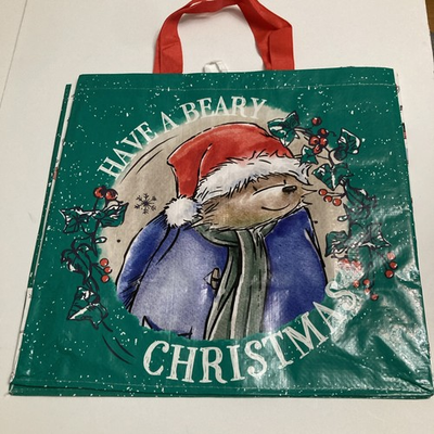 #ad #ad Tesco Paddington Bear Christmas Tote Bag Beary Holly Berries Santa New 2025 $24.99
