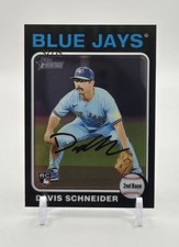 Davis Schneider -2024 Topps Heritage High Number RC - Chrome Black Refractor /75