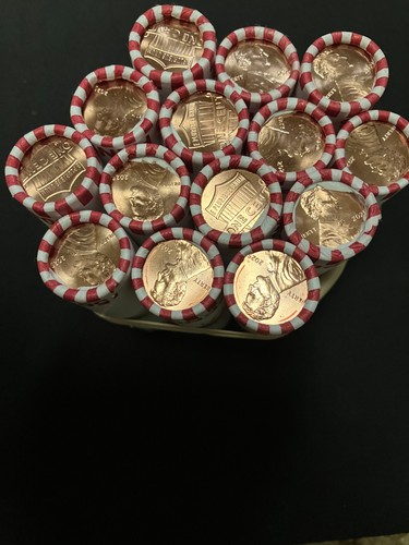 2025P Uncirculated Lincoln Shield Penny (1 Roll ) Bank Wrapped Roll in coin tube - Picture 3 of 3