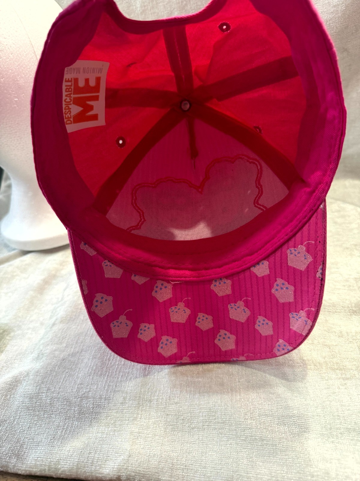 Despicable Me Minion Made Cap Mens One Size Pink Sugar Rush Adjustable Snapback image 6