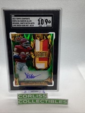 2023 Topps Resurgence MARCUS ALLEN Ignite Lime Green Refractor #10/10 SGC 9