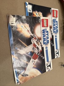 LEGO Star Wars V-19 Torrent 7674 w Manual & Mini Figure, Missing 1 Piece, No Box