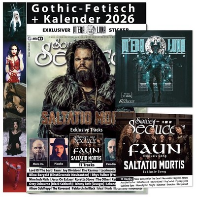 Sonic Seducer 09/2025 Saltatio Morits + Gothic F*tisch Kalender 2026 + Sticker