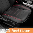 2x Auto PU Leather Car SUV Front Seat Cushion Cover Protector Breathable Pad Mat