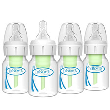 Dr. Brown'S Natural Flow Anti-Colic Options Narrow Baby Bottle, 2 Oz/60 Ml, wit