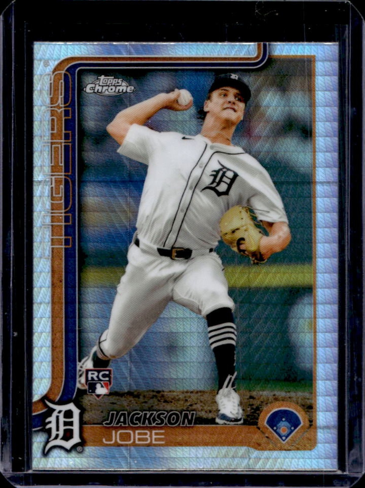 2025 Topps Chrome Jackson Jobe RC Prism Refractor Rookie #249 Tigers