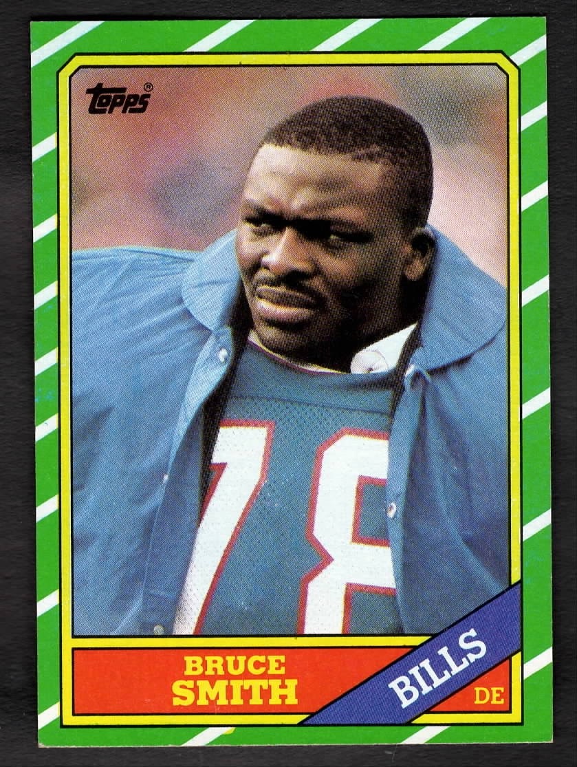 1986 Bruce Smith Topps Football Rookie RC Bills #389