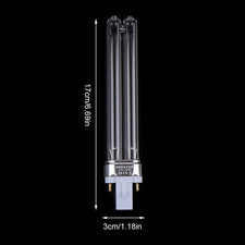9W UV Replacement Lamp Bulb Spare Tube - G23 2-Pin for HW-303B/304B/404B JUP-01