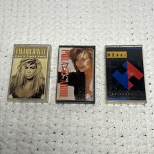 Vintage Lot Of Cassette Tapes. Paula Abdul, Taylor Dane, Heart Used