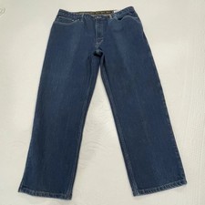 Beretta Jeans Men 40x30 Blue Denim Straight Leg Stretch Made in USA JU90267256