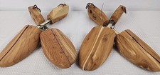 2 J M Shoe Tree Medium Cedar Wood Made in USA Wooden Grain Stretcher Adjustable