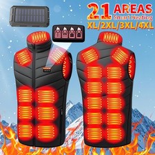 NEW Electric USB Heated Vest Jacket With Battery Men Women Heating Thermal Coat