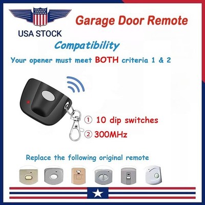 For Linear Multi-Code 300MHz 3089 3060 3070 4120 Garage Opener w/10 Position Dip