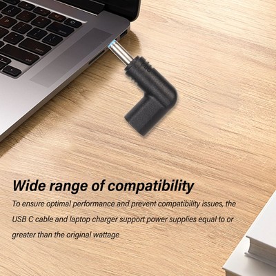 Type C Female To 4.5x3.0mm DC Adapter Professional Efficient 100W PD USB C To FY