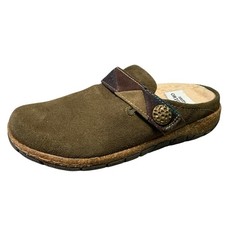 Earth Origins Size 6 Warm Lined Suede Clogs Eloise Green