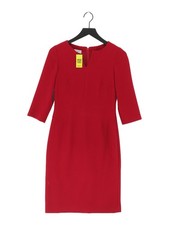 Hobbs Bodycon Midi Dress UK8 in Red