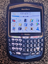 BlackBerry Electron 8700 - Smartphone Mobile (Unlocked) QWERTY Keypad - Blue