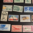33 US Used Postage Stamp Lot On Album Page Off Paper 3c-39c Multicolor Topics — photo 8