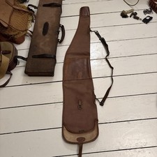 BRADY of Halesowen vintage Rifle/shotgun Case Slip Canvas & Leather
