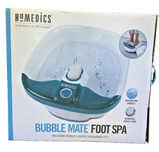 HoMedics Bubble Mate Foot Spa FB-55, Heat, Bubbles Pumice Stone NEW Open Box