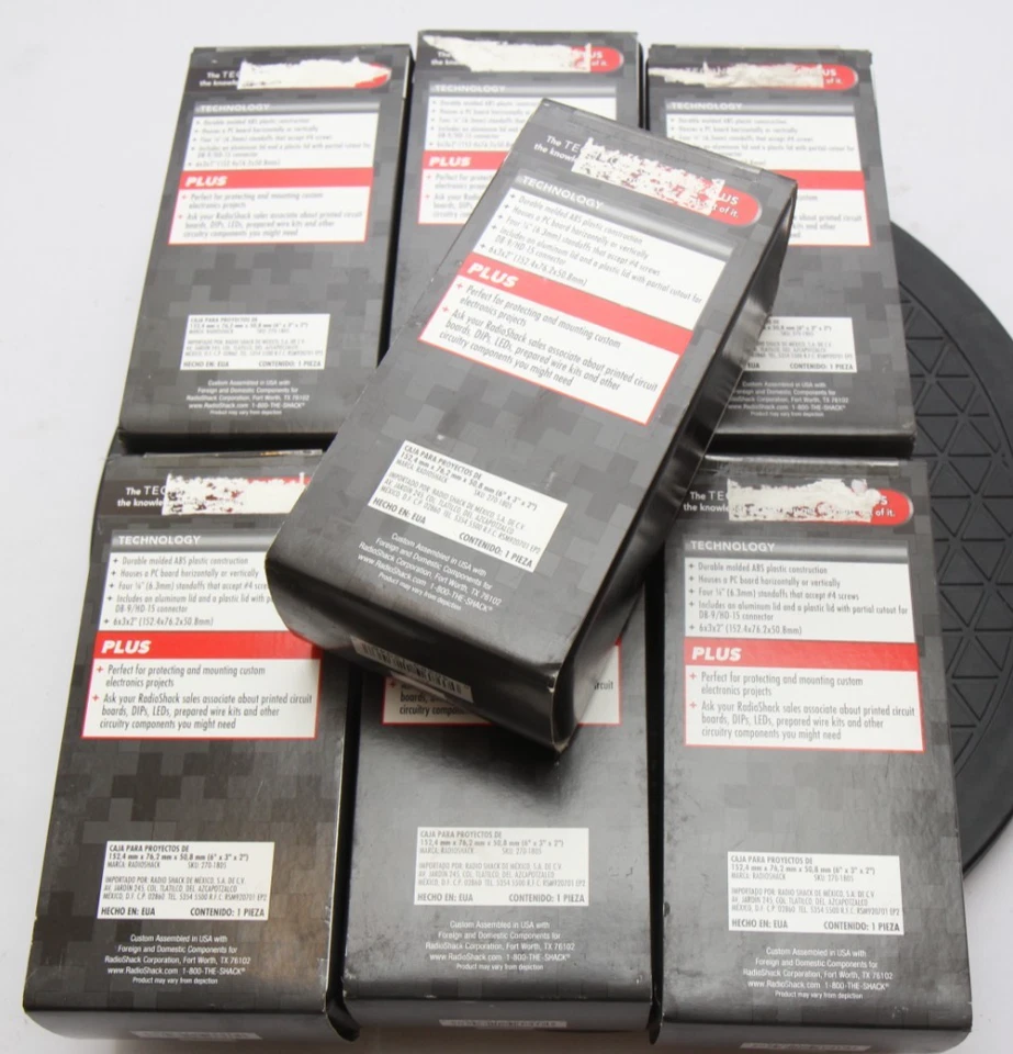 (Cantidad 2) RADIO SHACK 270-1805 ABS / CAJA PROYECTO METAL 6x3x2" NUEVO Foto 4 de 4